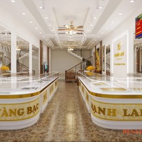 Phương án thiết kế tiệm vàng Mạnh Lan: Nét thu hút và độc đáo